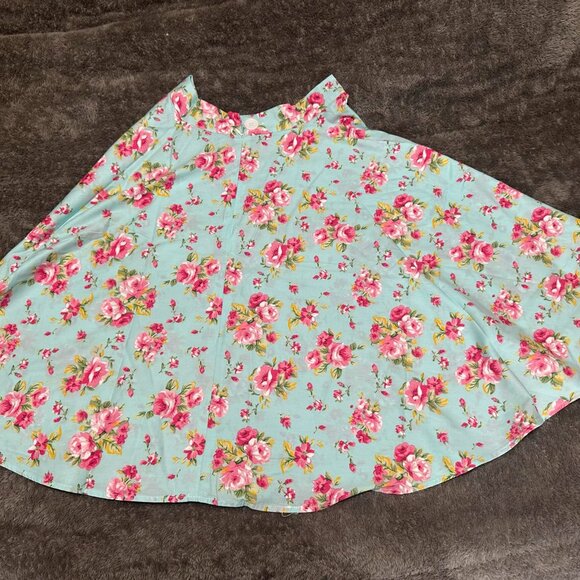 50's Retro Vintage Full Circle Skirt Women's Cocktail Party A-Line Skirt - Picture 2 of 6